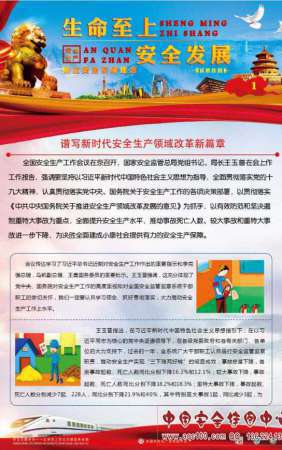 2018年安全生产月主题挂图 -AQ7001-1